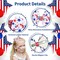 3 Pcs Patriotic Hair Bow Clips 4th of July Hair Clips Glitter Star Hair Bow Barrettes Red White Blue Hairpins July 4th Hair Accessories for Women Girls Memorial Independence Day Party Decoration